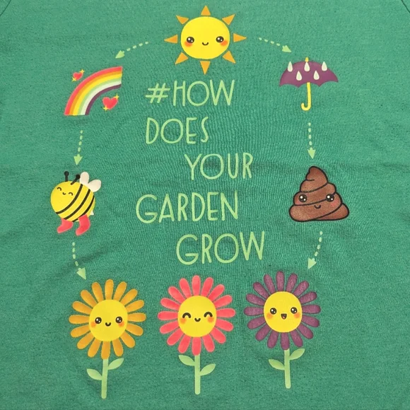 Mint Green Cat & Jack L (10/12) #How Does Your Garden Grow Children's Tee Shirt - Picture 4 of 6